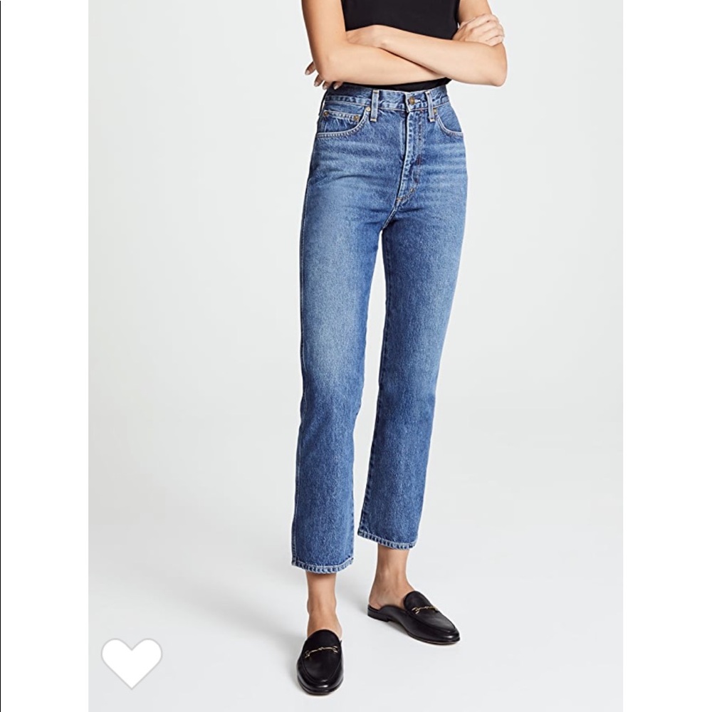AGOLDE Pinch Waist High Rise Kick Jeans Placebo, 27